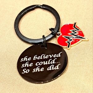 🙃6/$10 Inspirational Keychain